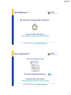 How to Catch a Poisoner - American Chemical Society