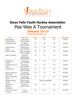 Pee Wee A Tournament - Sioux Falls Hockey Tournaments