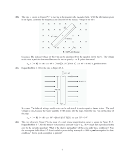7 1-10. The wire is shown in Figure P1