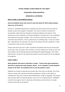 FAQs covering Speaking and Listening, Reading and Writing