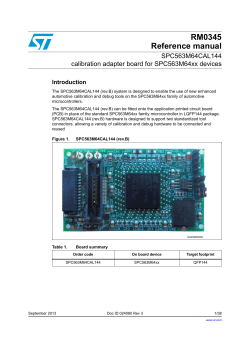 SPC563M64CAL144 calibration adapter board for SPC563M64xx
