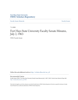 Fort Hays State University Faculty Senate Minutes, July 2, 1963