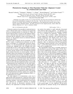 Photoelectron Imaging on Time-Dependent Molecular Alignment