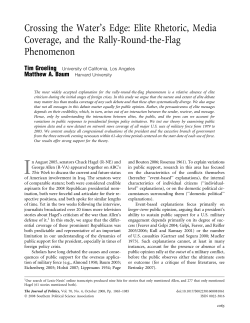 Crossing the Water`s Edge: Elite Rhetoric, Media Coverage, and the