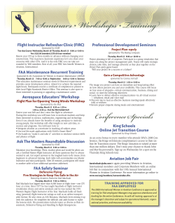 S mina &bull; W sho s &bull; Trainin - Women in Aviation International