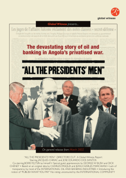 All the Presidents Men a Global Witness