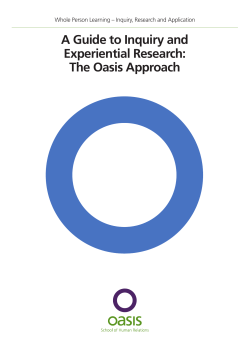 A Guide to Inquiry and Experiential Research