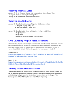 E-News 1-17-17 - Canyon Vista Middle School