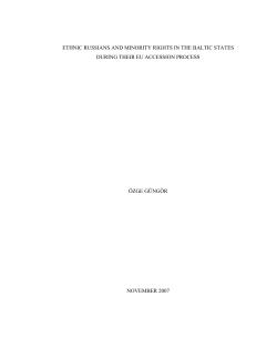 the baltic states, ethnic russians