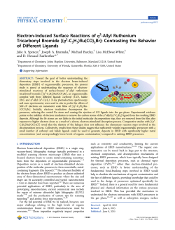 Electron-Induced Surface Reactions of &eta;3‑Allyl Ruthenium