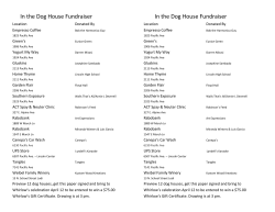 In the Dog House Fundraiser In the Dog House Fundraiser