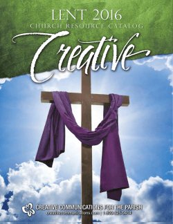 LENT 2016 - Creative Communications