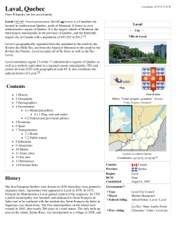 Laval, Quebec - Wikipedia, the free encyclopedia