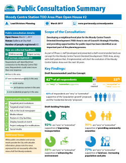 Public Consultation Summary
