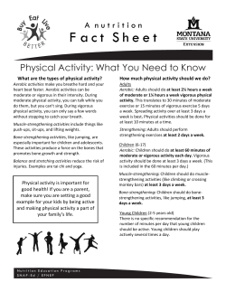Physical Activity - Buy Eat Live Better