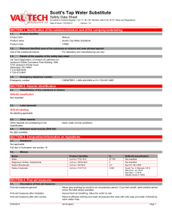 Scott`s Tap Water Substitute