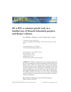 HLA-B35, a common genetic trait, in a familial case of