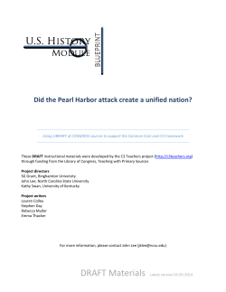 Did the Pearl Harbor attack create a unified nation?