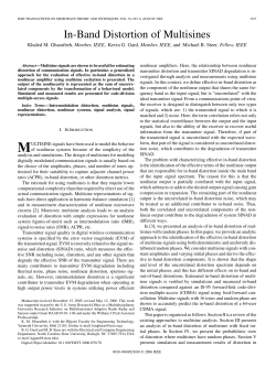 In-Band Distortion of Multisines