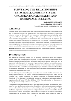 surveying the relationships between leadership styles
