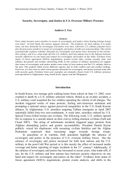 International Journal of Peace Studies, Volume 19