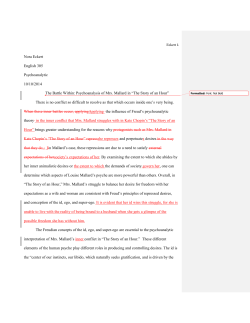 First Revision - Writing Portfolio