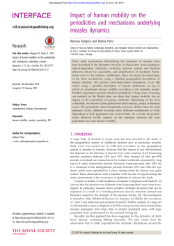 Impact of human mobility on the periodicities and mechanisms