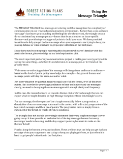 Message Triangle Guide