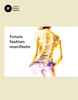 future fashion manifesto