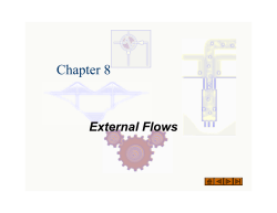 Notes: External Flows