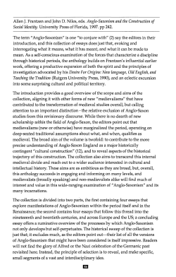 Allen J. Frantzen and John D. Niles, eds., Anglo
