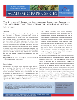 the full publication PDF - Korea Economic Institute