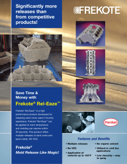Frekote® Rel-Eaze™ Significantly more releases than from