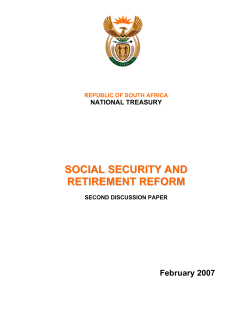 social security and retirement reform
