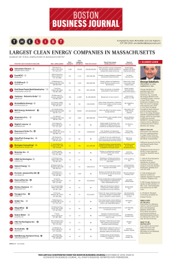 largest clean energy companies in massachusetts