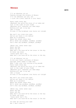 MKTO Monaco - pisnicky