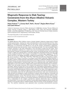 Magmatic Response to Slab Tearing: Constraints