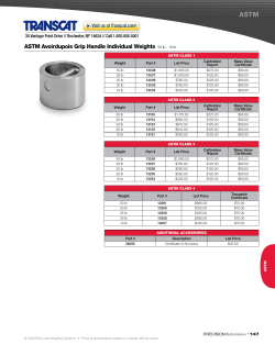Rice Lake Weighing Systems 13038 ASTM Avoirdupois