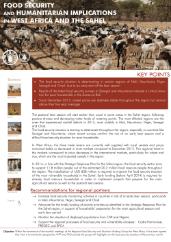 Food Security and Humanitarian Implications