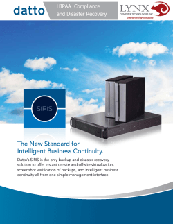 Datto HIPPA - LYNX Computer Technologies