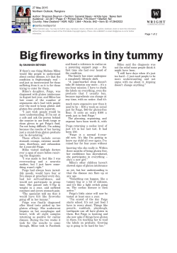 Big fireworks in tiny tummy