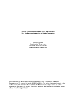 Credible Commitments and the Perils of Moderation