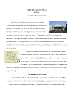 a complete history of this historic estate venue.