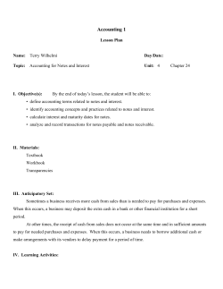 Accounting 1 - Terry Wilhelmi`s Home Page