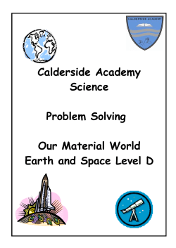 Problem Solving - Calderside Academy