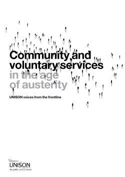 Community and voluntary services in the age of austerity