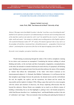 REVISITING EXPLORATORY PATTERNS AND CULTURAL