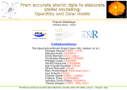 From accurate atomic data to elaborate stellar modelling: Opacities