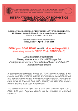nanoscale-erice 2016.pages - Istituto Italiano di Tecnologia