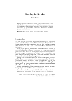 Handling Proliferation